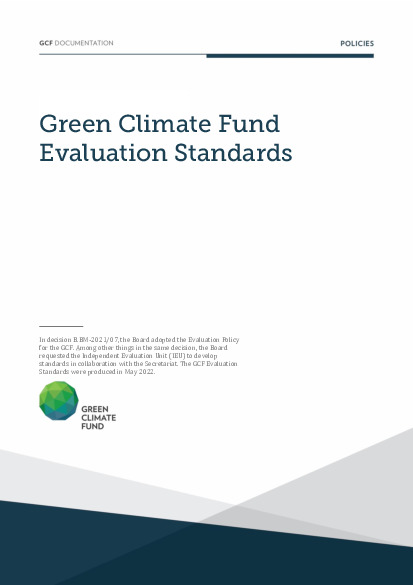 Document cover for Green Climate Fund Evaluation Standards 