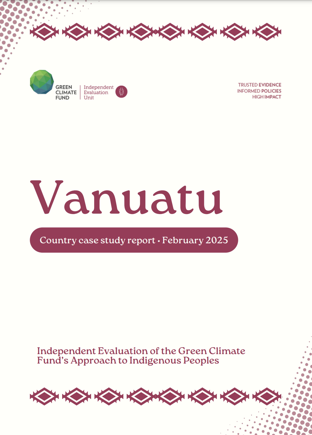 Document cover for Country case study: Vanuatu (IPs2024)