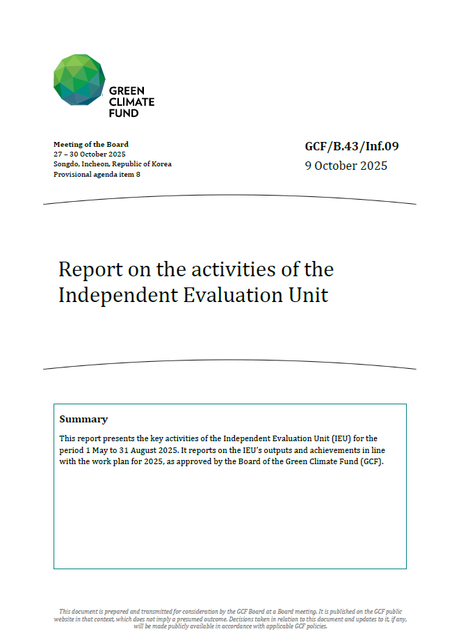 Document cover for B.43 Activity Report