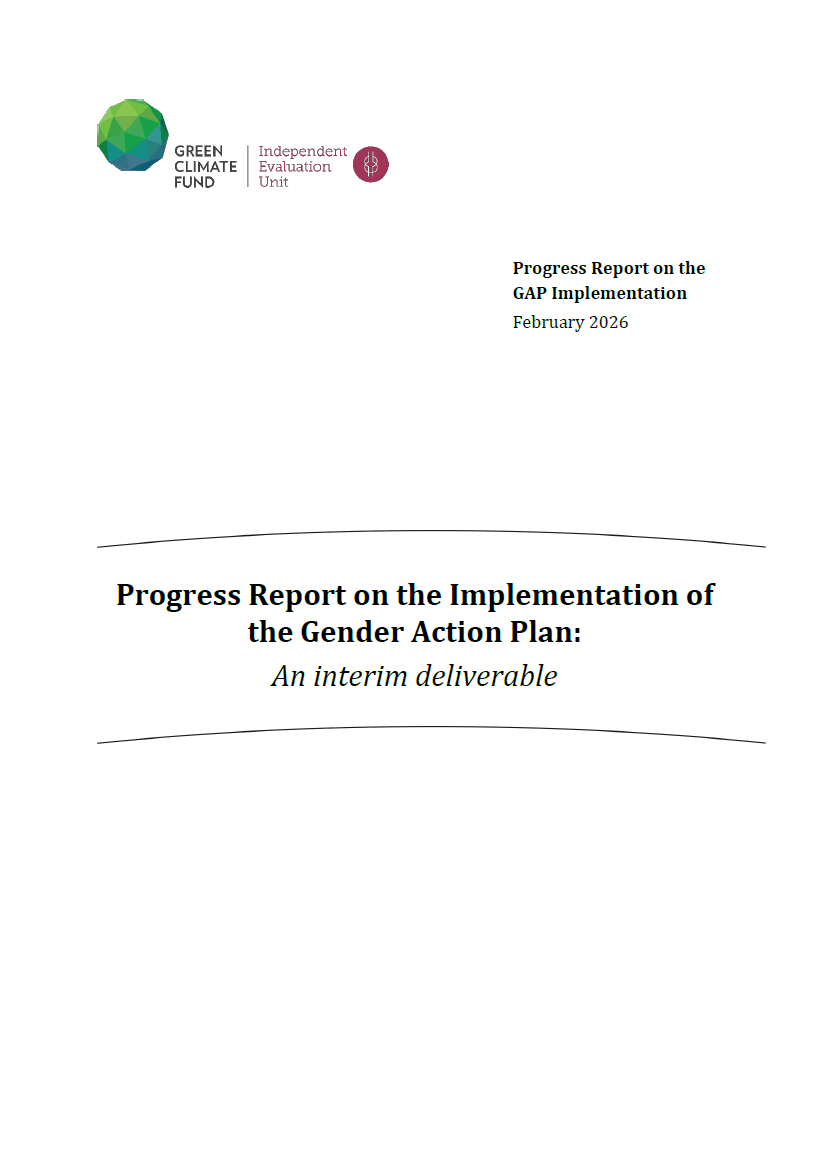 Download Progress Report on the Implementation of the Gender Action Plan Document cover for Progress Report on the Implementation of the Gender Action Plan
