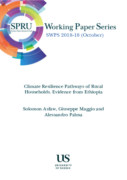 Document cover for Climate Resilience Pathways of Rural Households. Evidence from Ethiopia