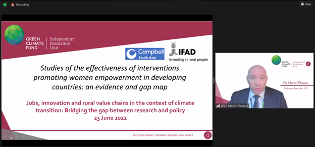 Discussing Women’s Empowerment At Ifad’s Jobs, Innovation And Value 