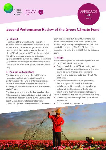 Publications | Independent Evaluation Unit | Green Climate Fund