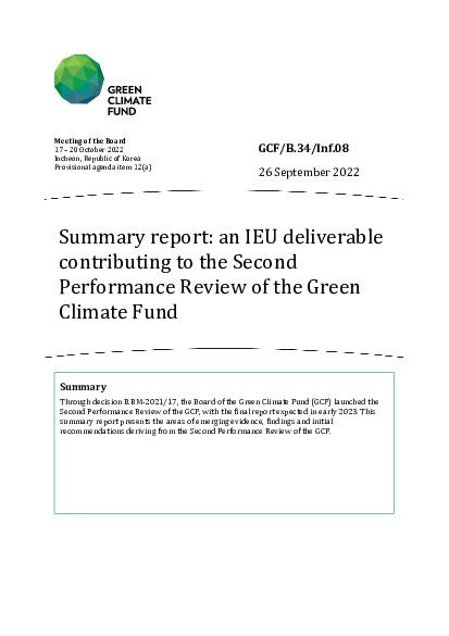 Publications | Independent Evaluation Unit | Green Climate Fund