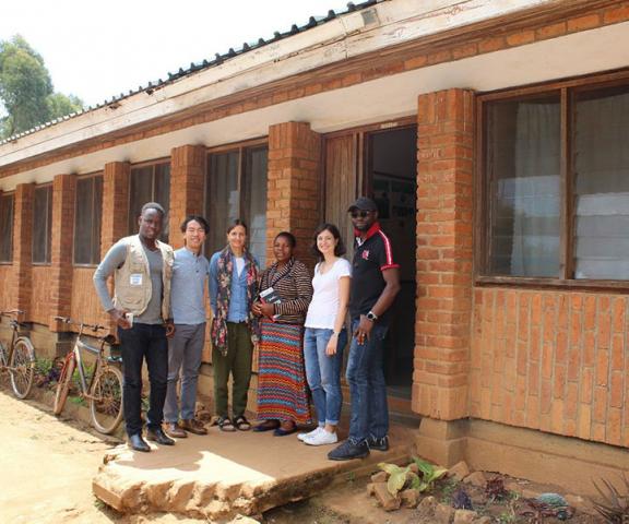 The LORTA Team meets with Ms. Martha Phumbwa (3rd from right), an Agriculture Extension Officer.