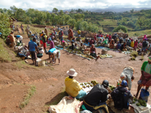 A local market in Vinanaitelo/COFAV (© Zo Lalaina)